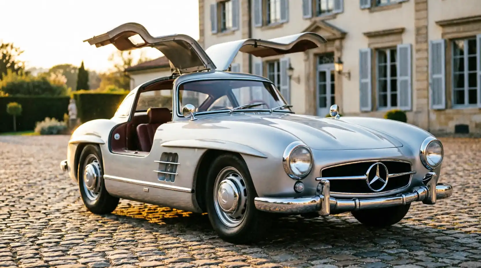Mercedes-Benz 300 SL Flügeltürer von 1955 in Silber